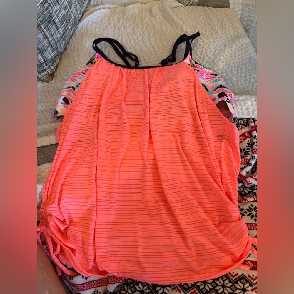 Workout top Vibrant Coral Women's Top size 0x nwt